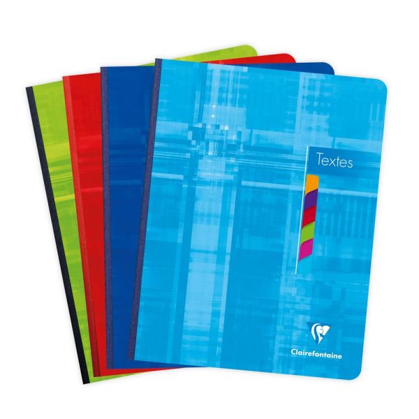 Cahier de textes brochure 17x22cm 144 pages grands carreaux Couleur al&eacute;atoire