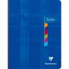 Cahier de textes brochure 17x22cm 144 pages grands carreaux Couleur al&eacute;atoire