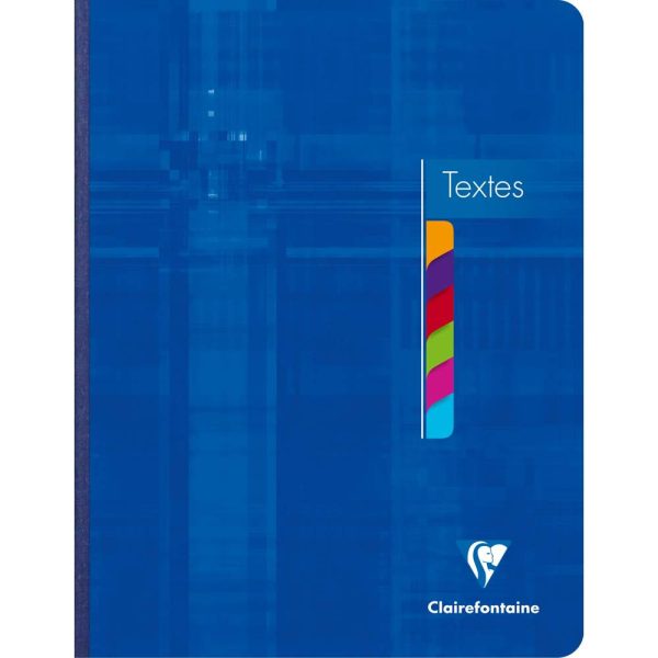 Cahier de textes brochure 17x22cm 144 pages grands carreaux Couleur al&eacute;atoire
