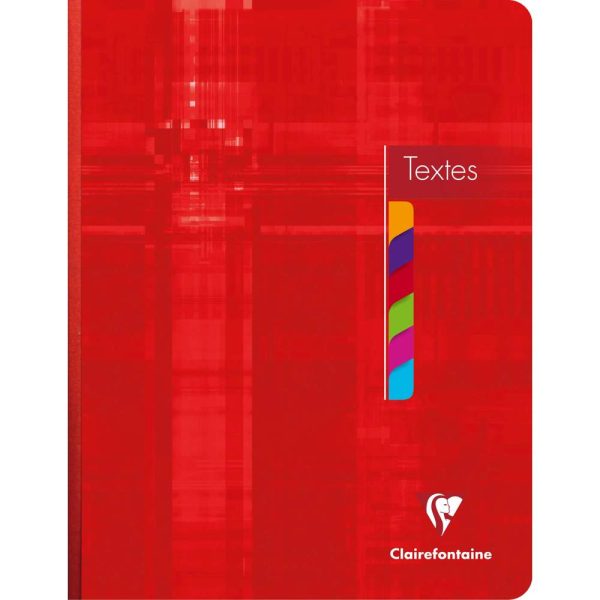 Cahier de textes brochure 17x22cm 144 pages grands carreaux Couleur al&eacute;atoire