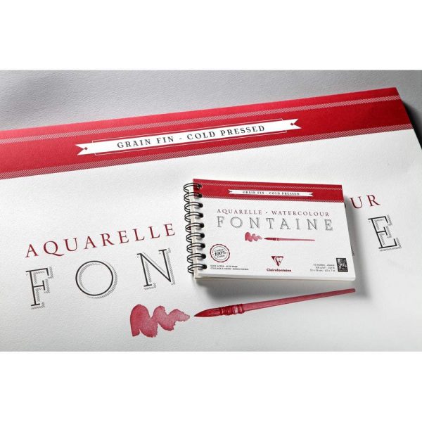 Fontaine bloc coll&eacute; 4 c&ocirc;t&eacute;s 25F 42x56cm 300g grain fin