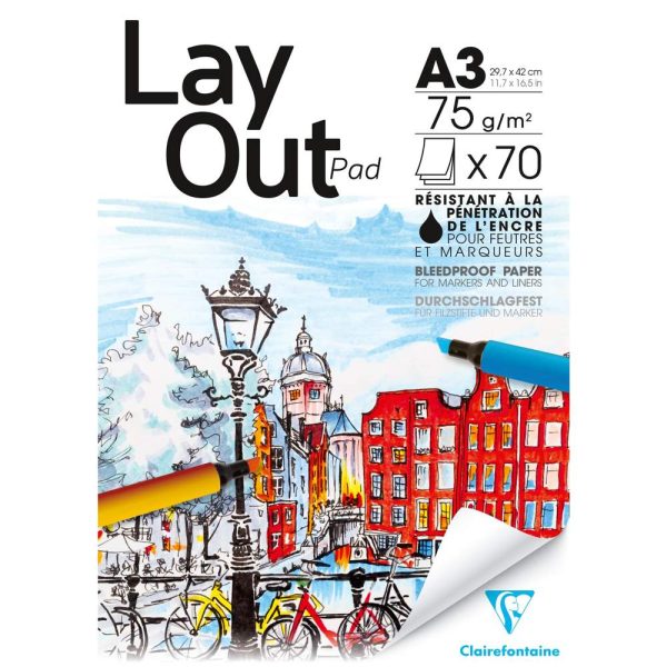 Layout bloc coll&eacute; 70F A3 70g
