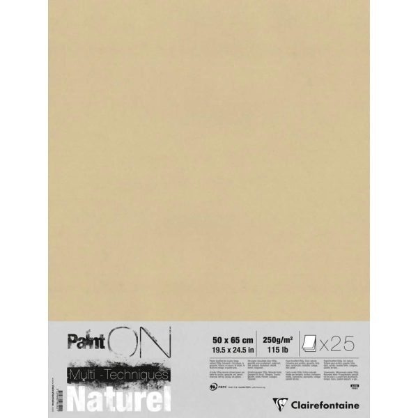 Paint&rsquo;ON Naturel paquet 25F 50x65cm 250g