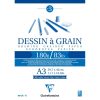 Dessin &agrave; Grain bloc coll&eacute; 30F A3 180g