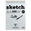 Sketch bloc spiral&eacute; 100F A4 90g