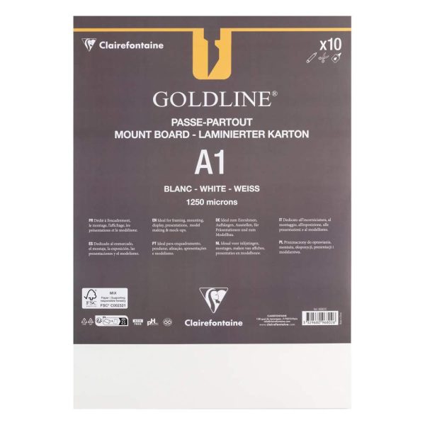 Goldline contrecoll&eacute; pour passe-partout paquet 10F A1 1,25mm
