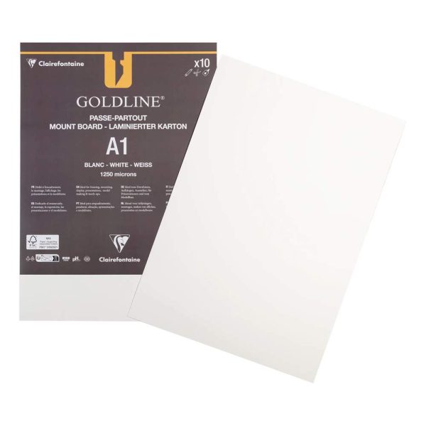 Goldline contrecoll&eacute; pour passe-partout paquet 10F A1 1,25mm