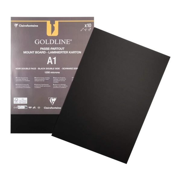 Goldline contrecoll&eacute; pour passe-partout paquet 10F A1 1,25mm