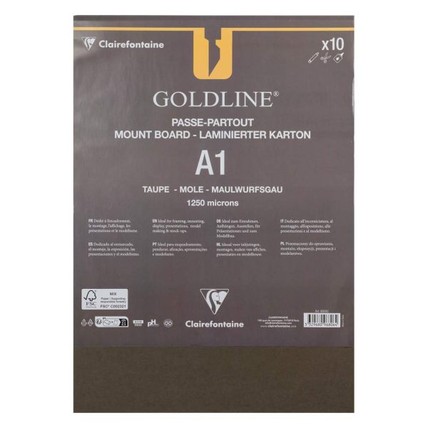 Goldline contrecoll&eacute; pour passe-partout paquet 10F A1 1,25mm