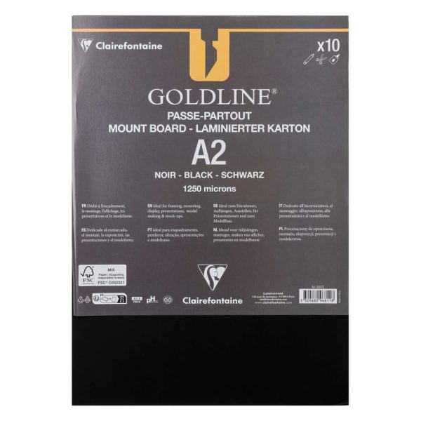 Goldline contrecoll&eacute; pour passe-partout paquet 10F A2 1,25mm