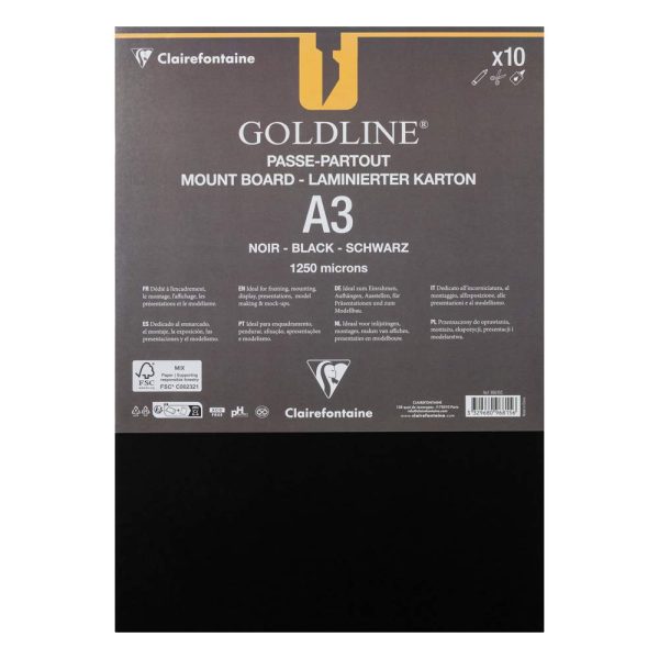 Goldline contrecoll&eacute; pour passe-partout paquet 10F A3 1,25mm