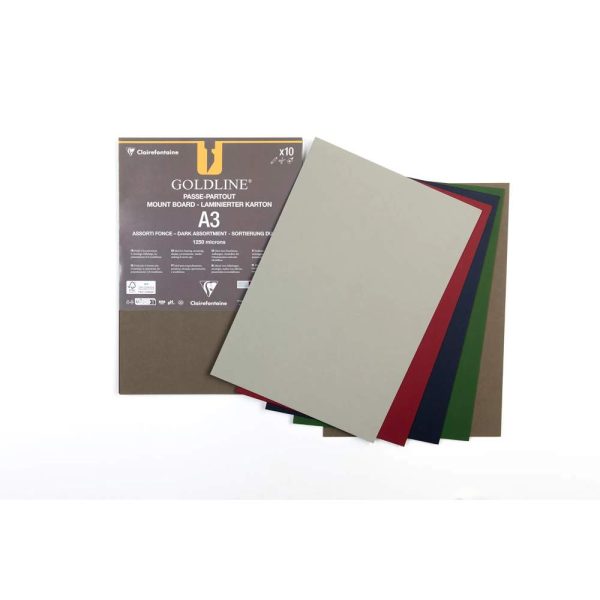 Goldline contrecoll&eacute; pour passe-partout paquet 10F A3 1,25mm