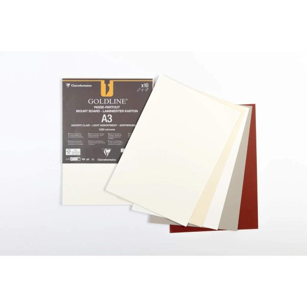 Goldline contrecoll&eacute; pour passe-partout paquet 10F A3 1,25mm