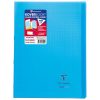 Cahier piqu&eacute; Koverbook A4 96 pages grands carreaux couverture polypropyl&egrave;ne transparent
