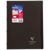 Cahier piqu&eacute; Koverbook A4 96 pages grands carreaux couverture polypropyl&egrave;ne transparent