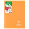 Cahier piqu&eacute; Koverbook A4 96 pages grands carreaux couverture polypropyl&egrave;ne opaque 100% recycl&eacute;