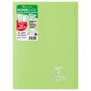 Cahier piqu&eacute; Koverbook A4 96 pages grands carreaux couverture polypropyl&egrave;ne opaque 100% recycl&eacute;