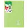 Cahier piqu&eacute; Koverbook A4 96 pages grands carreaux couverture polypropyl&egrave;ne opaque 100% recycl&eacute;