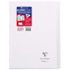 Cahier piqu&eacute; Koverbook A4 96 pages petits carreaux + marge couverture polypropyl&egrave;ne transparent