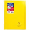 Cahier piqu&eacute; Koverbook A4 96 pages petits carreaux + marge couverture polypropyl&egrave;ne transparent