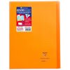 Cahier piqu&eacute; Koverbook A4 96 pages petits carreaux + marge couverture polypropyl&egrave;ne transparent