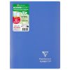 Cahier piqu&eacute; Koverbook A4 96 pages petits carreaux couverture polypropyl&egrave;ne opaque 100% recycl&eacute;