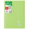 Cahier piqu&eacute; Koverbook A4 96 pages petits carreaux couverture polypropyl&egrave;ne opaque 100% recycl&eacute;