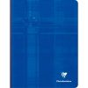 Cahier brochure dos toil&eacute; 17x22 cm 192 pages petits carreaux