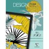 DESIGN HOME BOOK, Bloc de 12 feuilles 250g/m2 au format 13x17cm