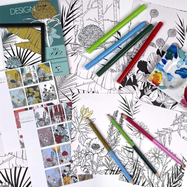 DESIGN HOME BOOK, Bloc de 12 feuilles 250g/m2 au format 13x17cm