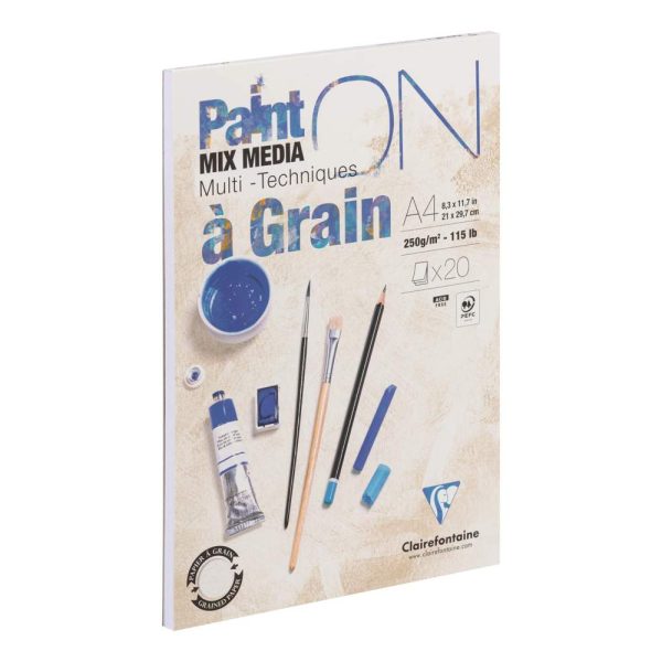 Paint&rsquo;ON &agrave; grain bloc coll&eacute; 20F A4 250g