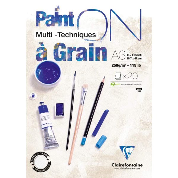 Paint&rsquo;ON &agrave; grain bloc coll&eacute; 20F A3 250g