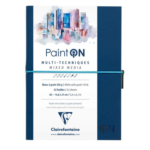 Paint&rsquo;ON &agrave; grain carnet cousu 32F A5 250g