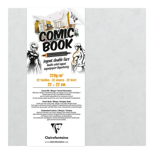 Layout double-face carnet cousu coll&eacute; 32F 22x22cm 220g