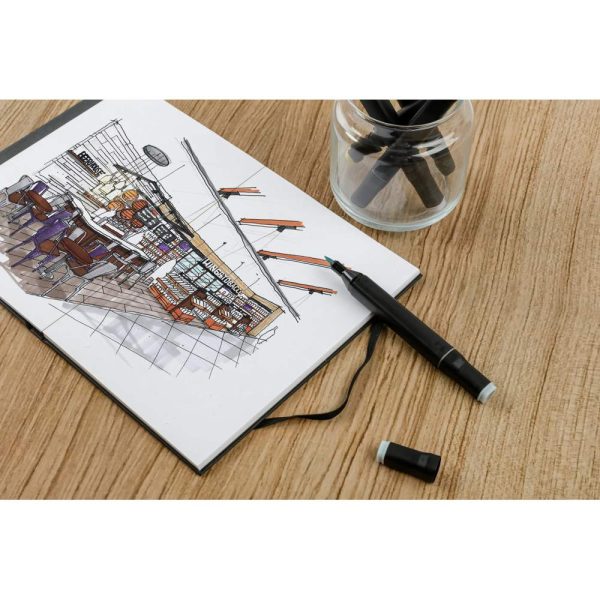 Layout double-face carnet ouverture &agrave; plat 25F A4 220g