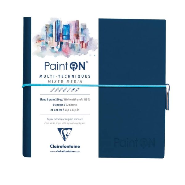 PaintON &agrave; Grain carnet cousu 32F 19x19cm 250g