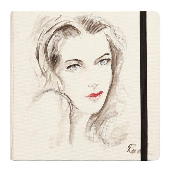 Fontaine Aquarelle carnet cousu 24F 21x21cm 300g grain satin&eacute; (cartes postales)