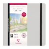Etival Aquarelle carnet cousu 24F 21x21cm 300g grain fin (cartes postales)