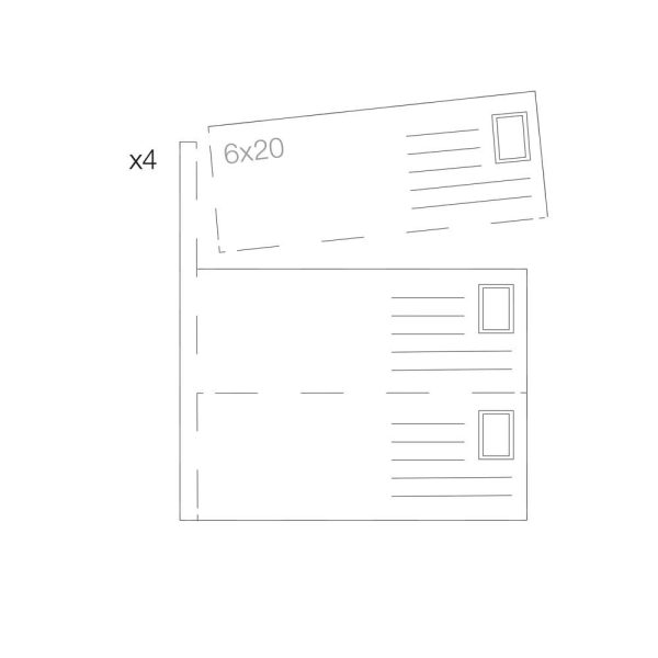 Etival Aquarelle carnet cousu 24F 21x21cm 300g grain fin (cartes postales)