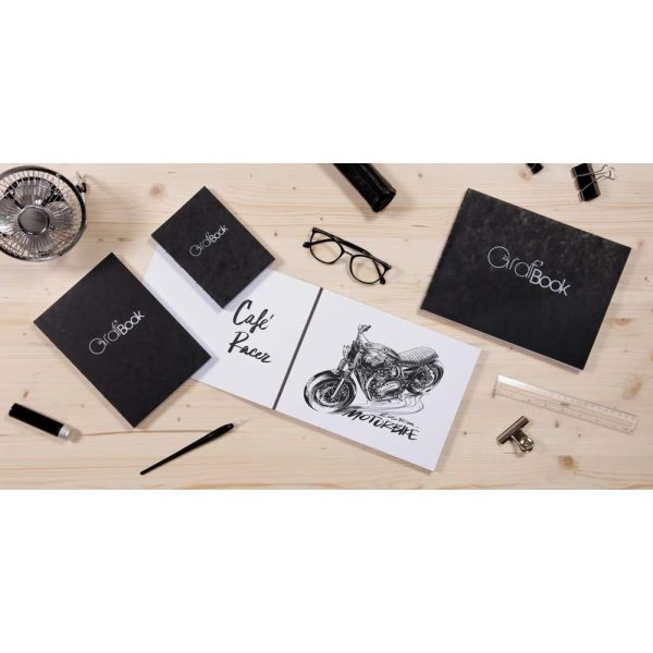Graf&rsquo;Book 360&deg; carnet cousu dos brut 100F 11x17cm 100g I