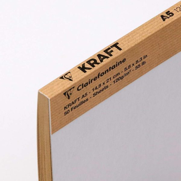 Kraft bloc coll&eacute; 50F A5 120g