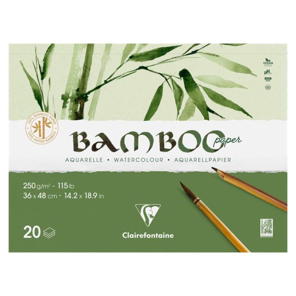Bamboo bloc coll&eacute; 2 c&ocirc;t&eacute;s 20F 36x46cm 250g