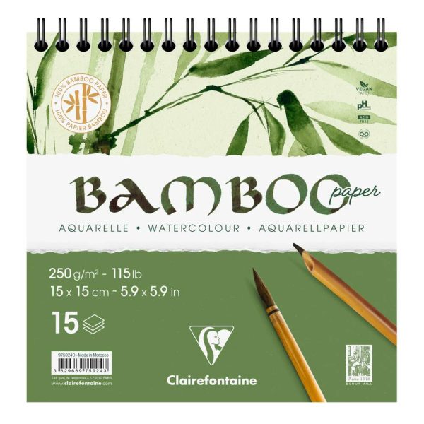 Bamboo bloc spiral&eacute; 15F 15x15cm 250g
