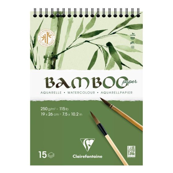 Bamboo bloc spiral&eacute; 15F 19x26cm 250g