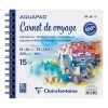 Aquapad Carnet de Voyage album spiral&eacute; 15F 19x20cm 300g
