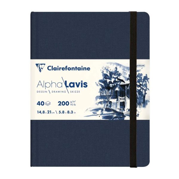 Alpha Lavis carnet cousu 40F A5 300g