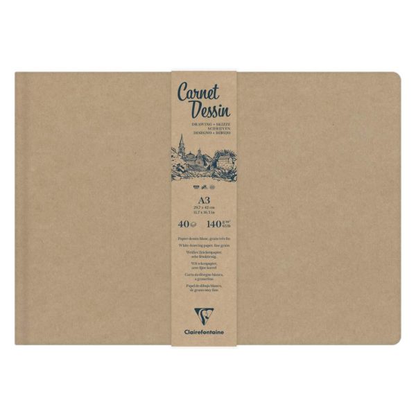 Carnet Dessin carnet cousu 40F A3 140g