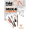 PaintON MIX4 bloc coll&eacute; 12F A3 250g assorti 4x3F