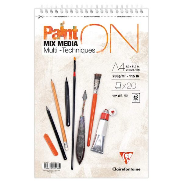 PaintON bloc spiral&eacute; 20F A4+ 250g