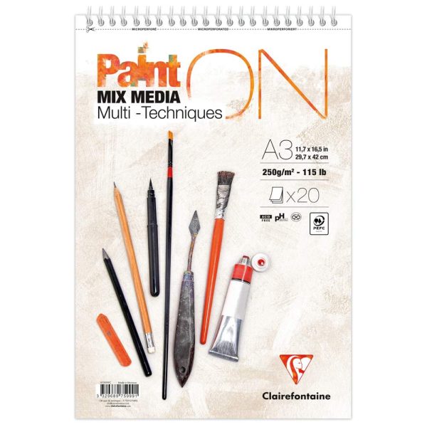 PaintON bloc spiral&eacute; 20F A3+ 250g